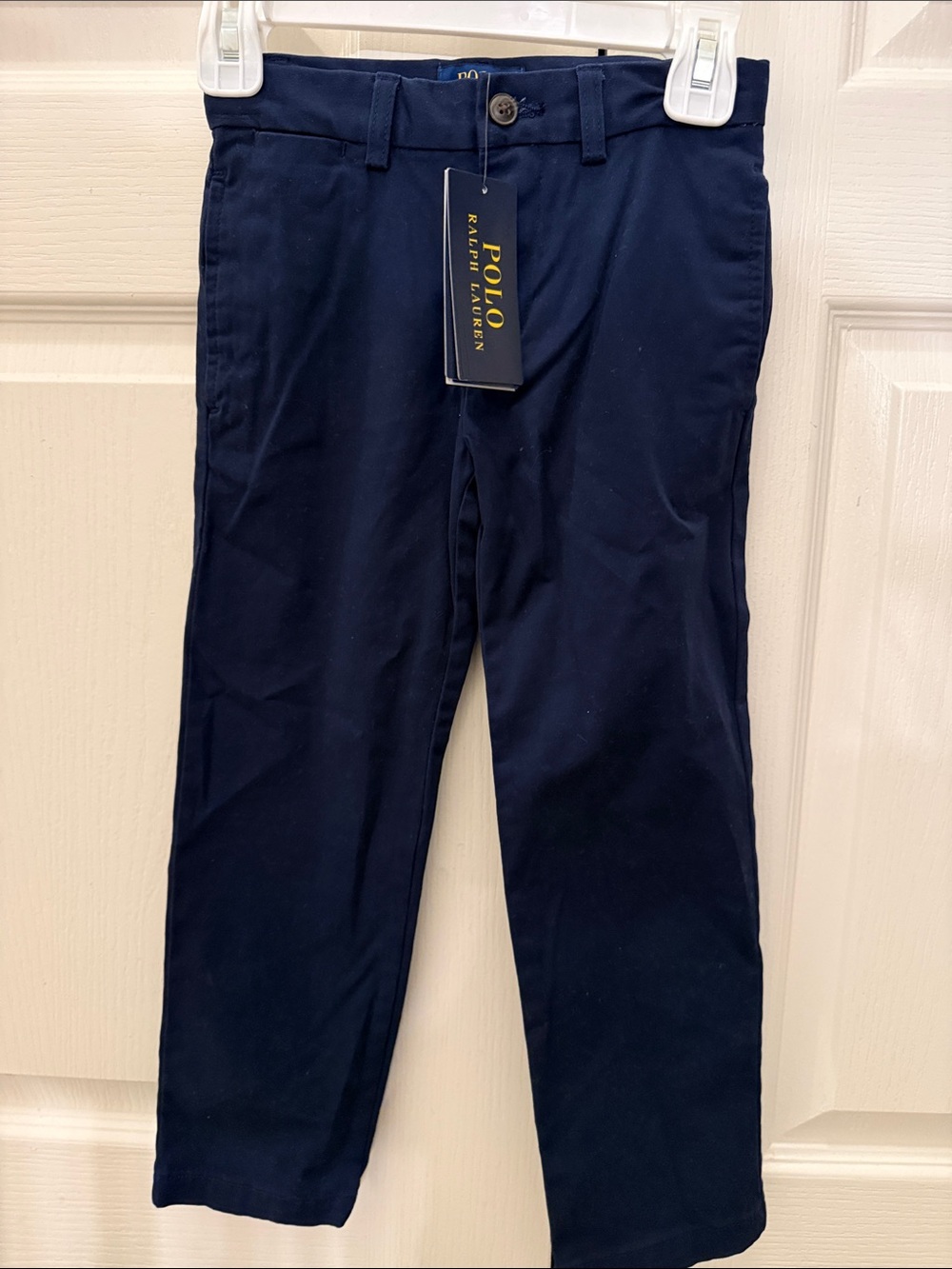 NWT Polo by Ralph Lauren Boys' Navy Chino Pants 4/4T